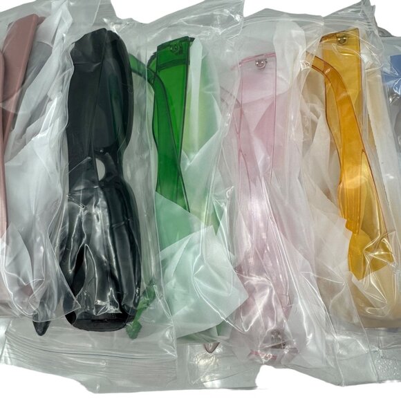 Box Of 10 Trendy Sunglasses Assorted Colors Styles Unisex Fashion Eyewear Props - Picture 14 of 16